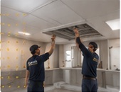 False ceiling installation work
